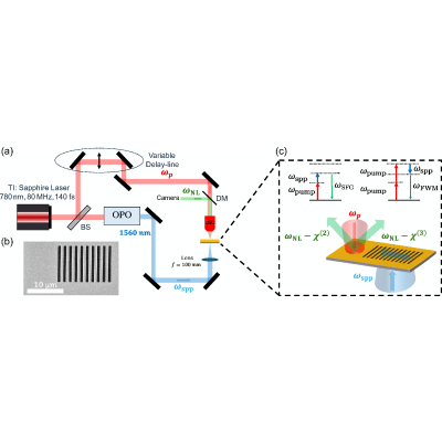 Mixing of Surface and Bulk Optical Nonlinearities via Surface Plasmon Polaritons